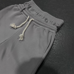 Wide Leg <b>Baggy</b> Pants Double Waist Waterproof Cotton Stacked Plus Size <b>Men's</b> pants Oversized Black Essentials Flared Sweatpants - Product Image 2