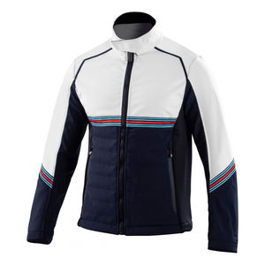 Venta al por mayor de chaquetas de béisbol de los hombres personalizados azul teñido satén Softshell con capucha características de luz para el invierno desgaste chaqueta para los hombres - Product Image 1