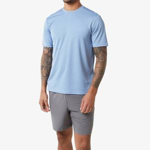 Conjunto Deportivo de Verano para Hombre, Camiseta de Manga Corta y Pantalones Cortos Transpirables, 2 Piezas, Estampado Moderno, Estilo Deportivo, Algodón - Product Image 3