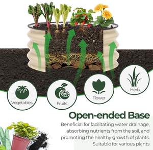 Wholesale <b>Metal</b> <b>Raised</b> Garden <b>Bed</b> Steel Outdoor Planter Box with Watering Function for Home Decoration Ready for Export Vietnam - Product Image 4