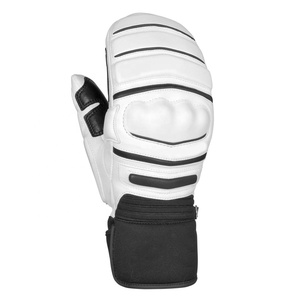 Fournisseur d'usine direct hiver extérieur professionnel mitaines Ski course gants en cuir de chèvre doux Durable respirant Ski mitaine - Product Image 2