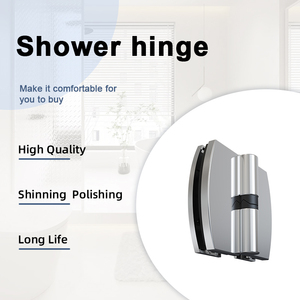 Hydrorelax Polished Chrome <strong>Round</strong> Edge 90 Degree Stainless Steel Zinc Alloy Glass Door <strong>Hinge</strong> for Shower Enclosure - Product Image 5