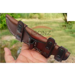 Étui pour couteaux de chasse en cuir véritable personnalisé fait à la main - Product Image 1