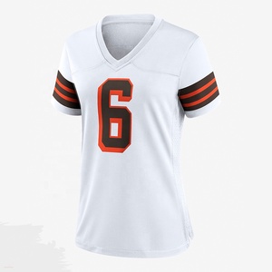 Camiseta de Fútbol Americano Personalizada con Nombre, Fabricada en Poliéster, Logotipo Bordado, Moda Deportiva, Camiseta de Fútbol para Fanáticos Adultos - Product Image 4