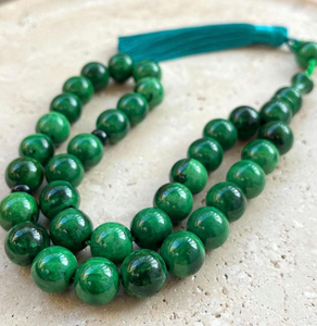 Tasbih de Cuentas de Resina Duraderas, Cuentas de Oración Musulmanas Misbaha con Acabado Pulido Suave para el Dhikr Diario - Product Image 1