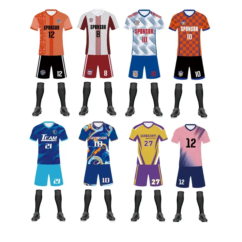 Camisas De Futebol Kits Personalizar Camisa De Futebol Equipe De Clube Uniformes De Futebol Treino De Futebol Do Esporte Jersey Treinamento