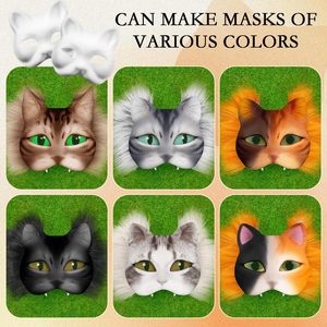 Matériel de <span class=keywords><strong>masque</strong></span> de bricolage Bandes de fausse fourrure de couleur vive <span class=keywords><strong>Masque</strong></span> Therian Fluffy Fuzzy Fabric Craft Fur for Therian Gear Furry Mask - Product Image 4