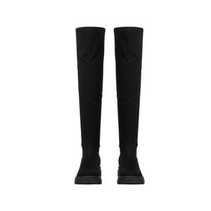 Bottines noires pour femmes, au-dessus du genou - Product Image 5