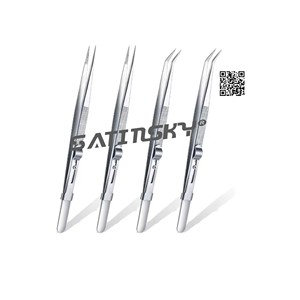 Pinzas de Capsulorrexis Estilo Ultrata, de Titanio y Acero Inoxidable, Instrumentos Quirúrgicos Oftálmicos Manuales, con Certificación CE - Product Image 2