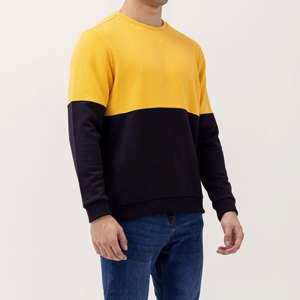 Premium <b>Men</b> Winter Wear Sweatshirt Outdoor Wear Yellow & Black Ribbed Cuff <b>Pullover</b> <b>Men</b> Sweatshirts Wholesale Supplier - Product Image 5