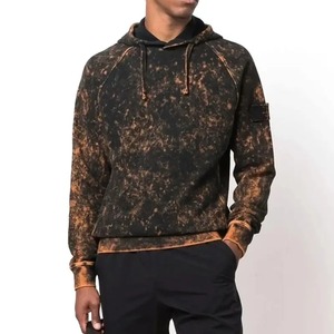 Prix de gros 100% coton sweats à capuche délavés à l'acide grande taille/surdimensionné Vintage Sun Faded Hoodie pour survêtement - Product Image 6