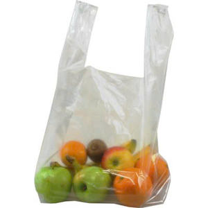 Sacs d'achat en plastique légers PE HDPE Taille personnalisée pour les plats à emporter, la restauration rapide, la boulangerie, l'emballage de boissons - Product Image 1