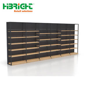 Rak Pajangan Gondola Kayu Dinding untuk Toko, Rak Pajangan Toko Ritel Rak Kayu - Product Image 1