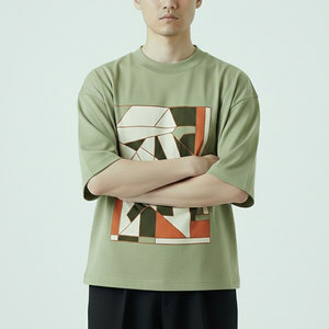 เสื้อยืดทรงบ็อกซี่คุณภาพสูง ระบายอากาศได้ดี ปรับแต่งได้ตามต้องการ ราคาสุดคุ้ม พิมพ์โลโก้ตามสั่ง เสื้อยืดทรงบ็อกซี่ผู้ชายขายดี - Product Image 2