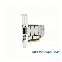 Adaptador de Red para Servidor Connect X-7 MCX755106AS-HEAT 400GbE PCIe Gen5 QSFP112 RDMA GPUDirect AI HPC Nuevo