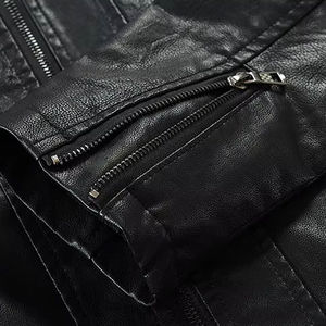 Chaqueta de Piel de Vaca de Alta Calidad para Hombre, con Cuello Alto de Lona, Impresión de Logotipo Personalizada en la Parte Delantera, Transpirable, de Secado Rápido, con Capucha, para Invierno - Product Image 6