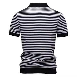 Camisetas de polo de verano transpirables para hombre personalizadas, prendas de punto de verano transpirables hechas de mezcla de algodón, canva sólido texturizado con dinero antiguo - Product Image 6