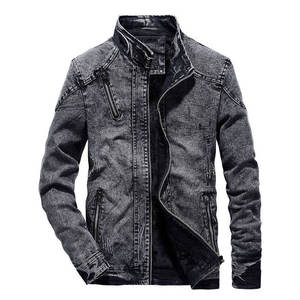 Vestes en jean pour hommes sur mesure, différentes tailles, fabrication de qualité, caractéristique imperméable, traitement tricoté, service OEM pour la saison hivernale - Product Image 1