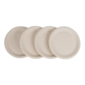 Assiettes 9 "Assiettes rondes Origine du Vietnam Bagasse biodégradable Écologique Étanche et résistant à l'huile Assiettes jetables les plus vendues - Product Image 6