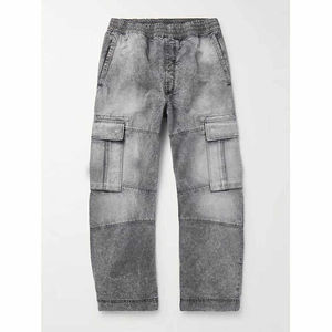Modern Fashion 2025 Antique Wash Relaxed Fit Rigid Flare Tinted Paneled Denim <b>Jeans</b> for <b>Men</b> Manufactured OEM Serviced - Product Image 1