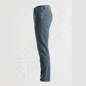 Jeans Clásicos de Mezclilla Recta para Hombre, Otoño Invierno, Sólidos, Transpirables, de Secado Rápido, ODM, Ropa Urbana Premium, Proveedor Mayorista - Product Image 3