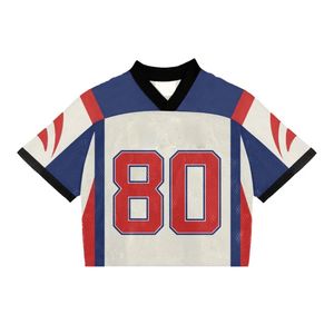 100% polyester maillot de ventilateur de haute qualité conception personnalisée conception d'impression par sublimation maillots de football américain - Product Image 1