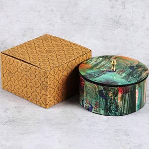 Hine On Me Small WhiteAnd Blue Boîte décorative en bois Vente chaude Cadeaux et artisanat Boîtes en bois Signes muraux fabriqués en Inde - Product Image 5