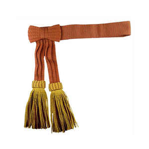 Ceinture de cérémonie de haute qualité, faite à la main, avec des glands en fil de bullion, vente en gros, ceinture de cérémonie en mylar avec sublimation - Product Image 1