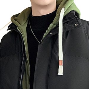 Doudoune brillante à la mode pour hommes Activités d'hiver isolées épaisses Veste d'extérieur brillante - Product Image 2