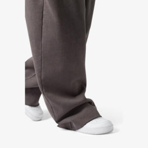 Pantalon de survêtement délavé pour homme, coupe droite, léger, décontracté, 100 % coton respirant, taille élastique, haute qualité sur mesure - Product Image 5