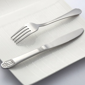 2k25 dernière arrivée ensembles de couverts en acier inoxydable avec motif de logo mariage nouvel an vaisselle fêtes couverts pour la décoration de table - Product Image 5