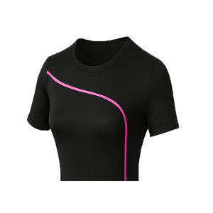 Conjunto de Yoga Deportivo para Mujer con Soporte Alto, Cuello Redondo, Elástico, con Relleno Extraíble en el Pecho, Decoración de Encaje y Cintura Elástica - Product Image 2