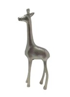 MH Sons Statue de girafe Art Déco fiable en aluminium, artisanat en métal poli, forme personnalisée, décoration intérieure, festival