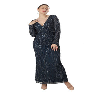 Designer Women’s Formal Evening Gown | Elegant <b>Long</b> <b>Party</b> <b>Dress</b> <b>for</b> Weddings, Galas & Events | Indian Craftsmanship - Product Image 3