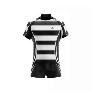 Ropa deportiva de poliéster 100% más vendida de calidad superior Uniforme de rugby para adultos Estilo de conjuntos transpirables - Product Image 6