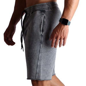 Custom Logo Design Stylish Casual Comfortable 100% Cotton 180,200,220,250,300,320 GSM Optional <b>Men's</b> Acid Wash <b>Shorts</b> for Sale - Product Image 4