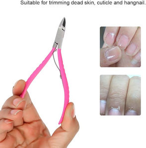 Coupe-ongles pour cuticules, lame incurvée, acier inoxydable, outil de toilettage professionnel avec une large ouverture de mâchoire pour les ongles des doigts - Product Image 3