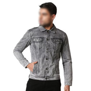 New Fashion High Waken Wear <b>Men's</b> Casual Denim Jacket Comfortable Breathable Fabric <b>for</b> Autumn/Winter Wear - Product Image 4