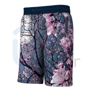 Nouveauté 100% Polyester décontracté imprimé femmes Shorts haute qualité vêtements de sport Gym Fitness tricoté cordon gros Shorts - Product Image 3