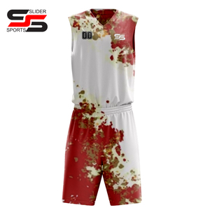 Uniformes de baloncesto bordados para hombres y mujeres, ropa deportiva de fábrica, poliéster, venta al por mayor, camisetas de uniformes de baloncesto - Product Image 1