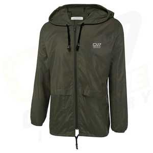 เสื้อแจ็คเก็ตกันลมแบบมีซิปสำหรับผู้ชาย เสื้อกันฝนฤดูหนาว กันน้ำ เหมาะสำหรับวิ่ง เล่นกอล์ฟ ปั่นจักรยานเสือภูเขา มีฮู้ด น้ำหนักเบา - Product Image 1