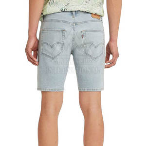 บริการ OEM ขายส่ง กางเกงยีนส์ขาสั้นผู้ชายแบบกำหนดเอง สินค้ามาใหม่ กางเกงยีนส์ขาสั้นผู้ชายแบรนด์ส่วนตัว - Product Image 2