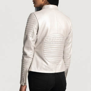 แจ็คเก็ตหนังผู้หญิง แฟชั่นเหนือกาลเวลา แจ็คเก็ตหนังผู้หญิง พร้อมสวมใส่ในชีวิตประจำวัน แจ็คเก็ตหนังผู้หญิง - Product Image 4