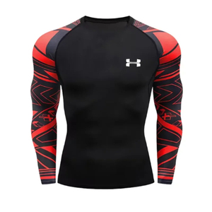 <b>Mens</b> Custom Rash <b>Vest</b> Long Sleeve <b>Compression</b> Shirt Quick Dry Rashguard Sublimation Rash Guard <b>Men</b> Quantity Top Customize - Product Image 6