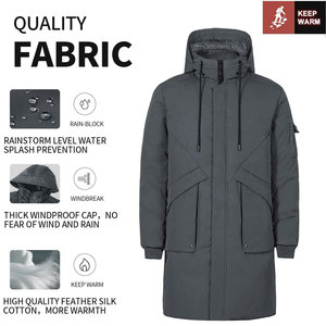 Best OEM and ODM Men's Puffer <b>Jacket</b> High Quality Custom Winter <b>Jacket</b> with Zipper Closure <b>Waterproof</b> and <b>Plus</b> <b>Size</b> Features - Product Image 2