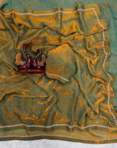 Indien superbe Look Designer ethnique Saree dernier traditionnel Saree exclusif fantaisie fête mariée porter tendance Setter Saree femmes - Product Image 4