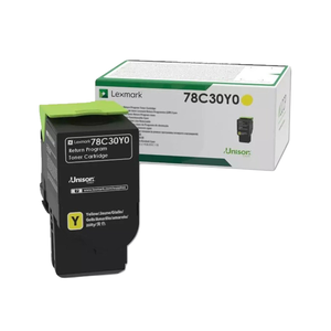 Cartouche de toner jaune Lexmark 78C30Y0 compatible Konica Minolta - Product Image 1
