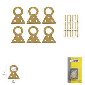 Supporto per Quadri Fissi N. 2 (Confezione blister da 6 pezzi) - Product Image 1