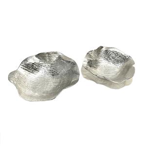 Tazón de Metal con Textura Martillada, Acabado Plateado, Diseño Moderno Ecológico, Tazón para Servir para Decoración del Hogar, Hotel y Cocina - Product Image 4