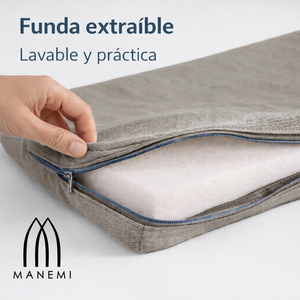 Cuscino per Sedia Impermeabile 42x40x4cm con Fodera Rimovibile con Cerniera, Cinghie di Fissaggio, Imbottitura 100% Fibra di Poliestere, Supporto Lombare, Cuciture Resistenti - Product Image 5